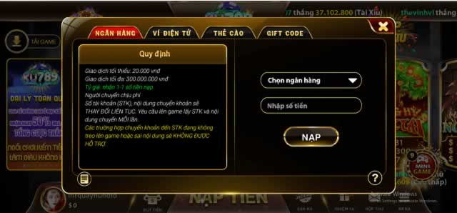 Hệ thống nạp và rút tiền cấp độ Bigbet88 nhanh chóng và dễ sử dụng - Bigbet88